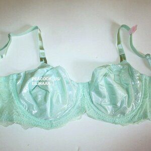 38C Victoria Secret Dream Angels Unlined Push Up w/o Padding Bra shimmer mint